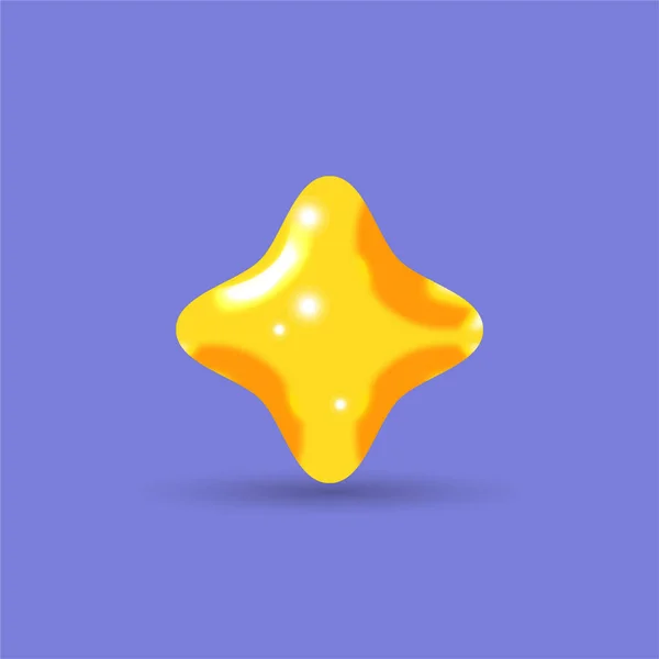 Tämä Realistinen Tähti Objekti — vektorikuva