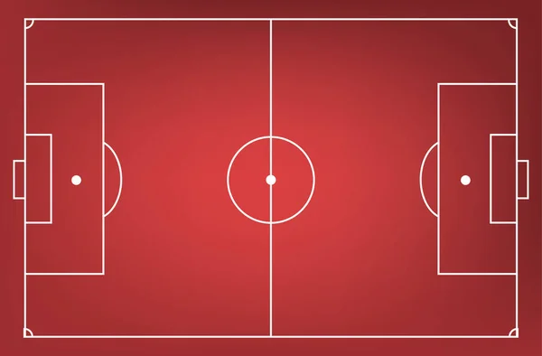 Vecteur Modèle Terrain Handball Rouge Avec Des Lignes Blanches — Image vectorielle