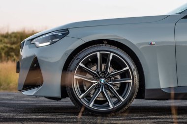 2022 BMW 220i sunset photoshoot