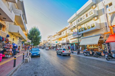 Yunanistan 'ın Girit kentindeki Hersonisos şehrinin merkezi