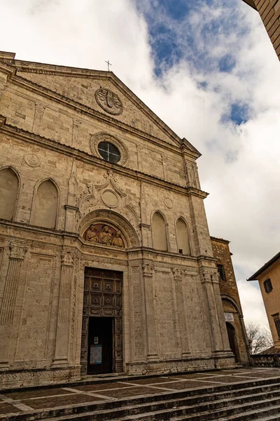 Montepulciano Daki Agostino Kilisesi Tuscany Talya — Stok fotoğraf