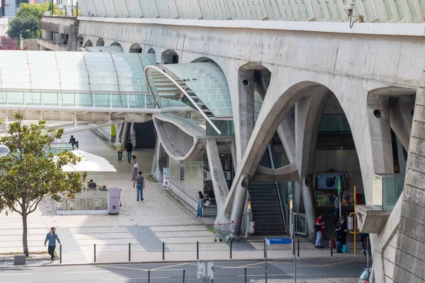 Ein Bahnhof Aus Portugal Gare Oriente Parque Das Nacoes — Stockfoto