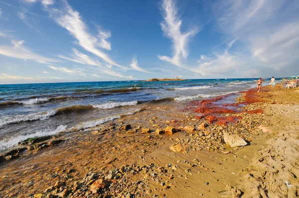 Wielka Plaża Malia Grecji — Zdjęcie stockowe