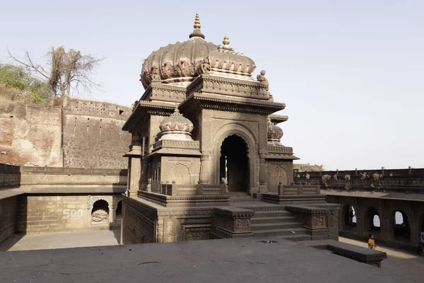 Piękny Strzał Badrinath Temple Słońcu Maheshwar Indie — Zdjęcie stockowe