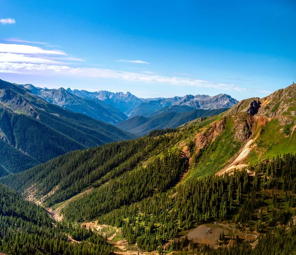 Uma Vista Panorâmica Das Montanhas San Juan Fundo Céu Nublado — Fotografia de Stock