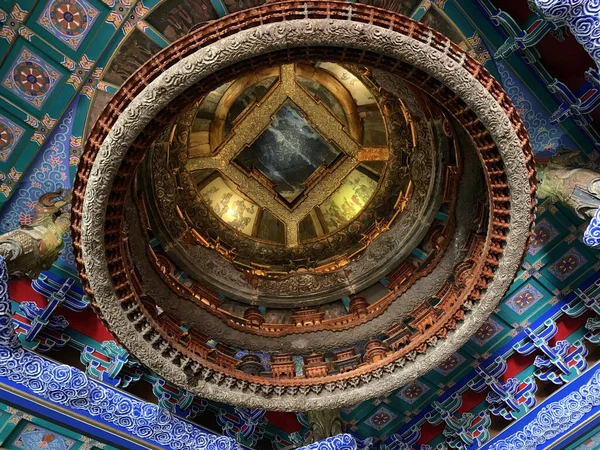 Una Vista Interior Arquitectura China Beijing — Foto de Stock
