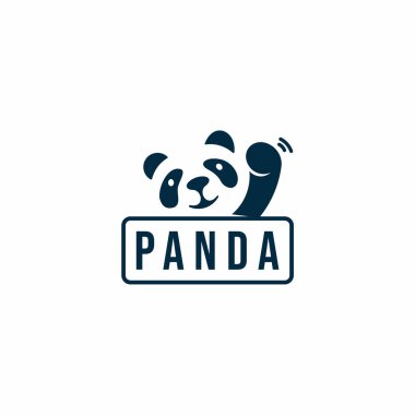 Panda logosu tasarım vec