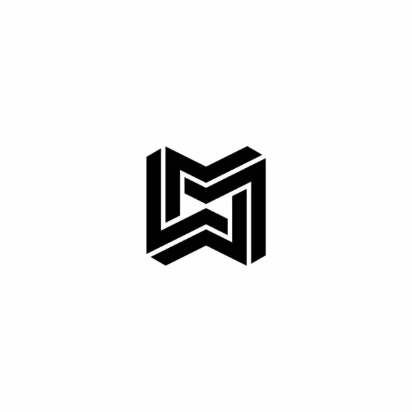 Einfacher Anfänglicher Logo Design Vektor — Stockvektor
