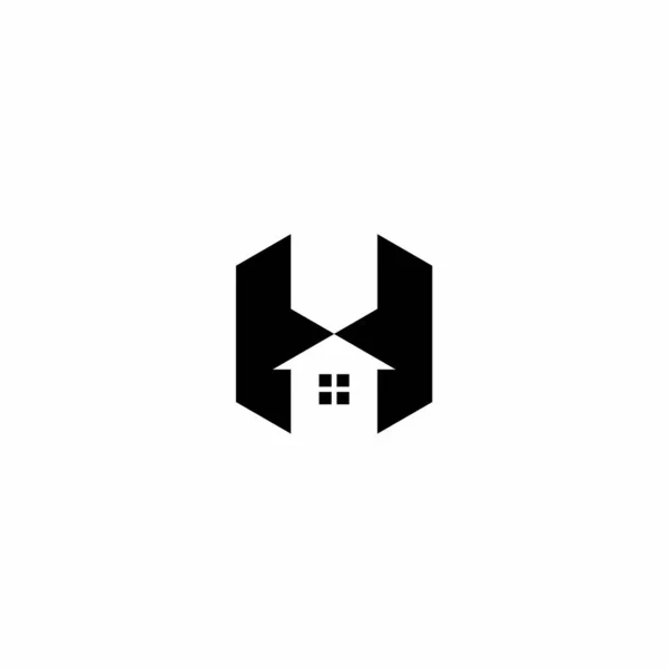 Λογότυπο Σπίτι Απλή Κομψή Απόχρωση — Διανυσματικό Αρχείο