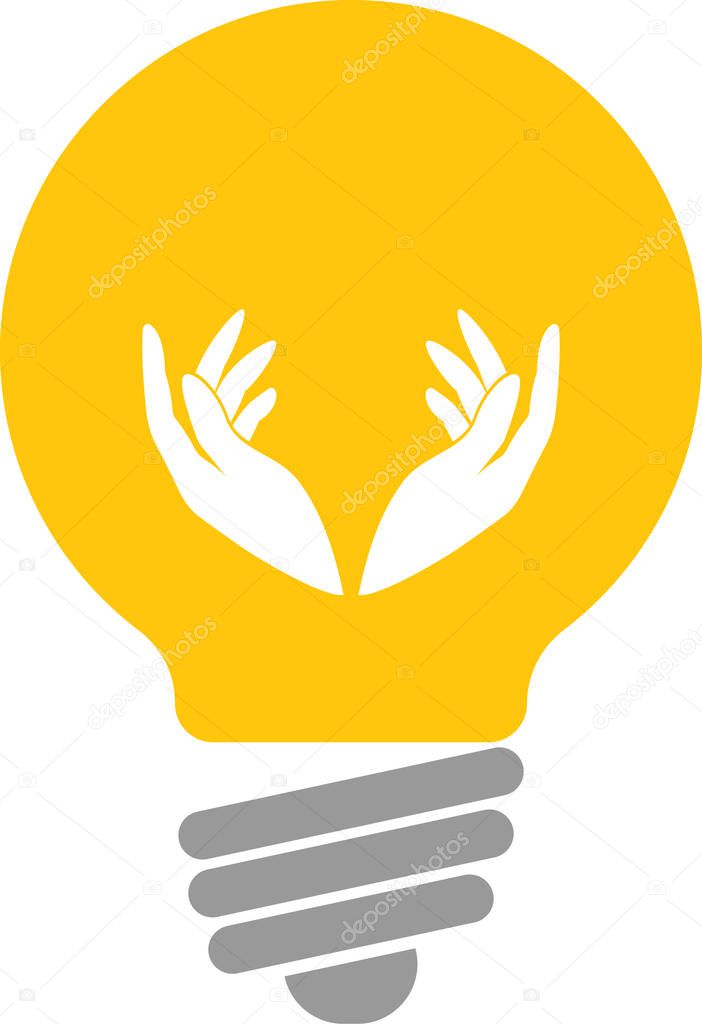A vector illustration of an innovation concept represented by a light bulb
