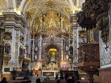 Granada, İspanya, 04-11-2022. Kederli Meryem Bazilikası 16. yüzyılın başlarında inzivaya çekilmiş..