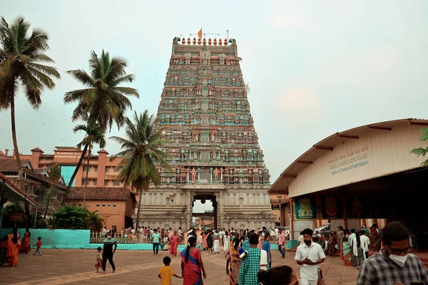 Chrám Sharada Nebo Sharadamba Den Festivalu Dasara Nebo Dussehra — Stock fotografie