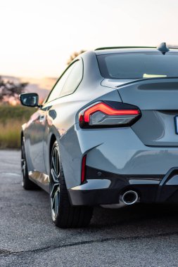 2022 BMW 220i sunset photoshoot