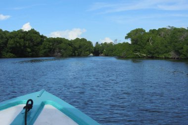 Bir tekneden güzel bir manzara