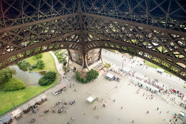 Tour Eiffel París Francia Lente Ojo Pez Atracciones Turísticas — Foto de Stock