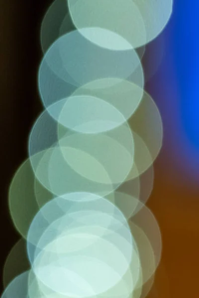 Detailní Záběr Světla Bokeh Rozmazaném Barevném Pozadí — Stock fotografie