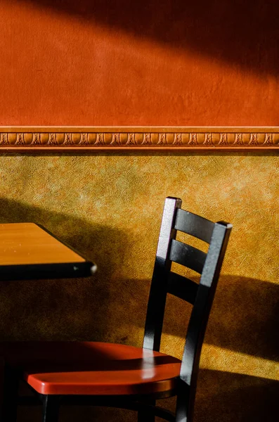 Vertical Shot Chair Empty Cafe — Stock Photo, Image