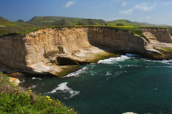 Santa Cruz Kaliforniya Panther Sahili Nin Güzel Bir Manzarası — Stok fotoğraf