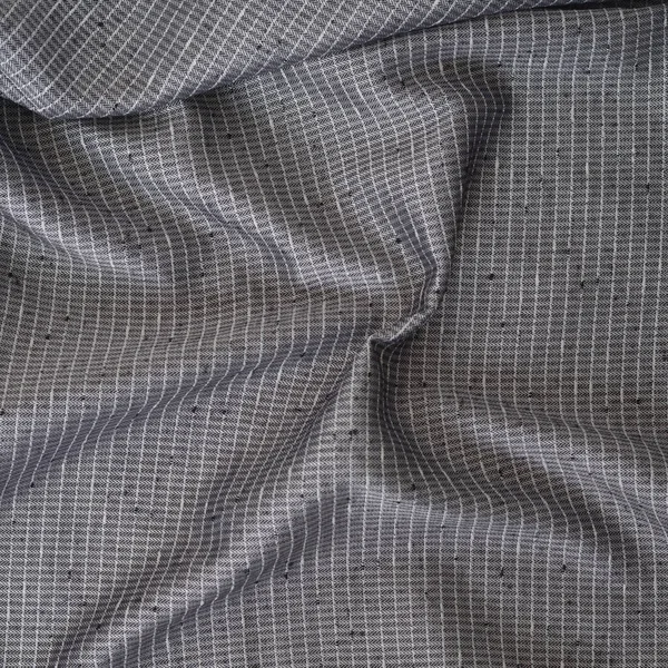 Detailní Záběr Šedé Lesklé Textilní Mřížky Čtvereční Ideální Pro Tapety — Stock fotografie