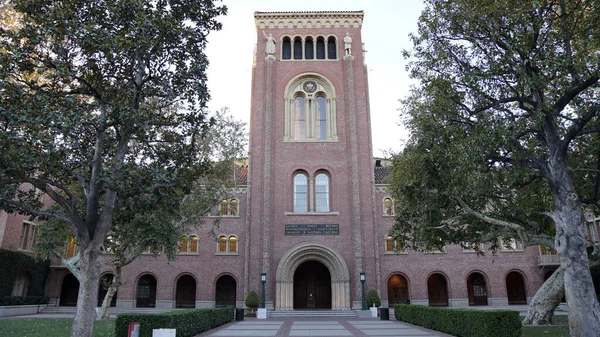 Красивый Снимок Bovard Hall Университете Южной Калифорнии Usc Лос Анджелесе — стоковое фото
