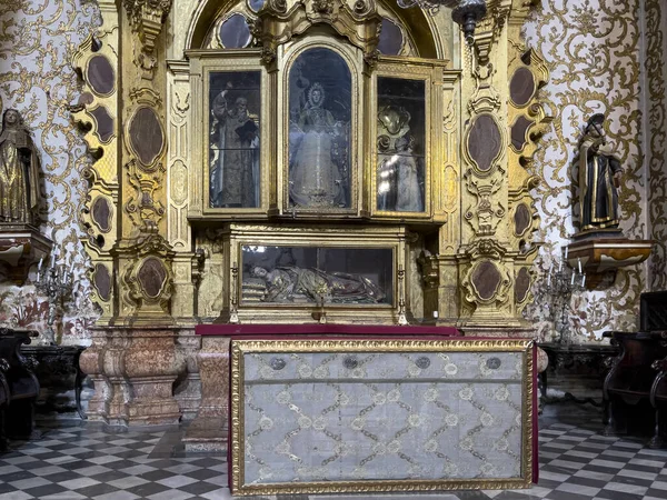Granada Spanyolország 2022 Kép Katedrálisban Granada Carmen Szűzanyájának Kápolnája — Stock Fotó