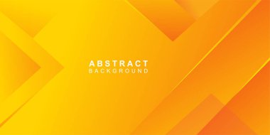 Soyut geometrik arkaplanın turuncu ve sarı renkli bir vektör çizimi