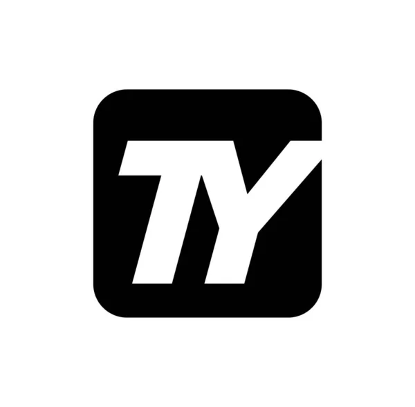Ty公司名称首字母单字的矢量图解 — 图库矢量图片