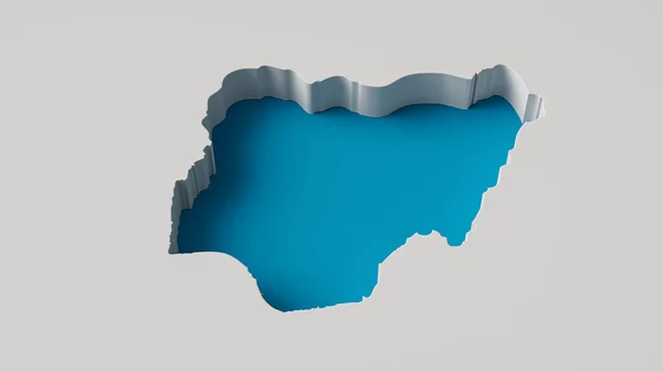 Illuation Nigeria Map — стокове фото