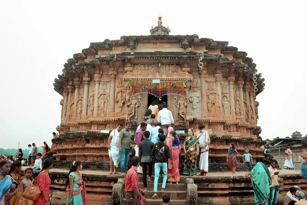 Dasara Dussehra Festivalinde Sharada Sharadamba Tapınağı — Stok fotoğraf