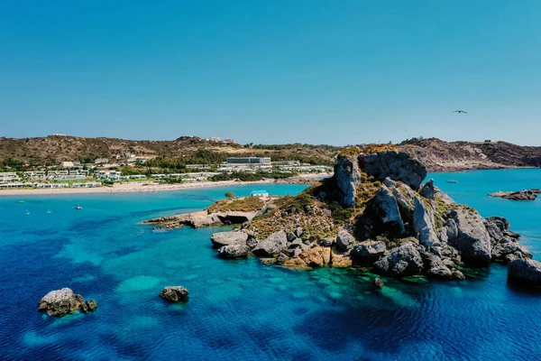 Una Vista Naturale Dell Isola Kos Della Spiaggia Kefalos Grecia — Foto Stock