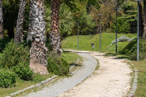 Caminho Arboreto Jardim Parque Das Nacoes Lisboa — Fotografia de Stock