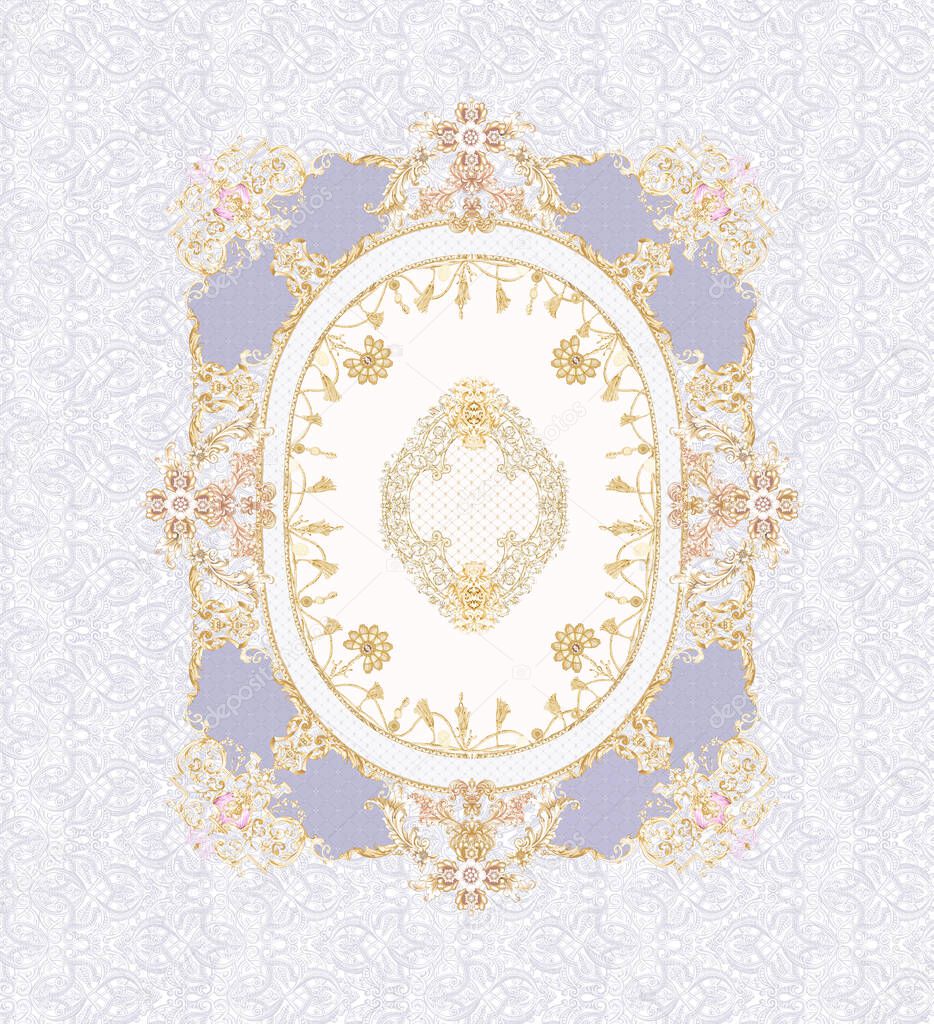 Square watercolor pattern for textile,Wallpaper ceramic tiles and design.
