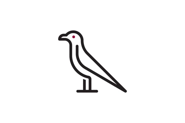 Una Ilustración Vectorial Cuervo — Archivo Imágenes Vectoriales