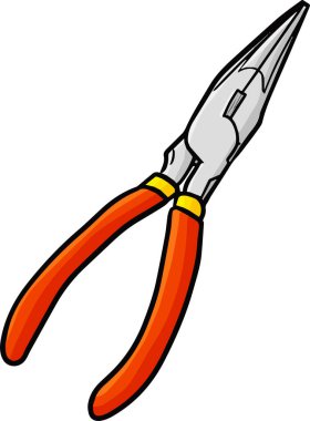 Beyaz arkaplanda bir doğrucu kerpeteninin vektör çizimi