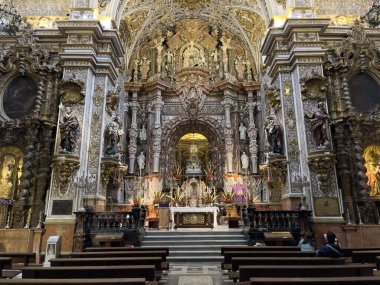 Granada, İspanya, 04-11-2022. Kederli Meryem Bazilikası 16. yüzyılın başlarında inzivaya çekilmiş..