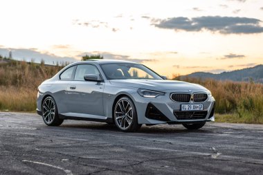 2022 BMW 220i sunset photoshoot