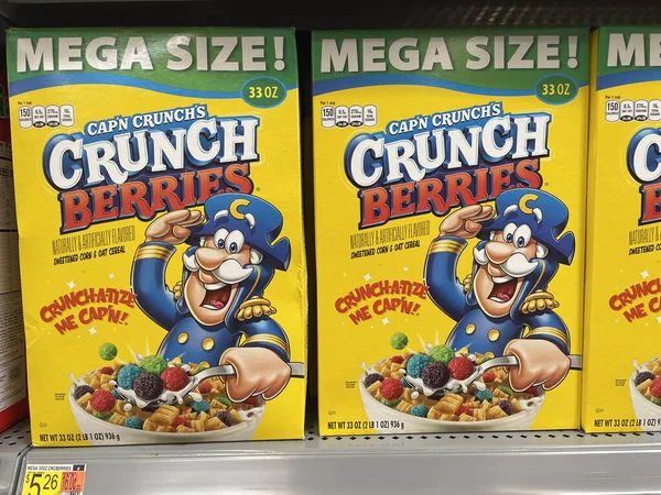 Grovetown Usa Walmart Retail Store Capn Crunch Berries — Foto de Stock