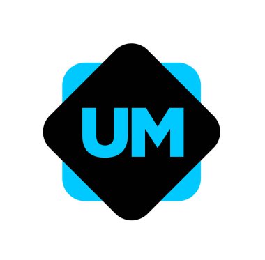 Beyaz arka planda siyah ve mavi harflerle izole edilmiş bir logo çizimi.