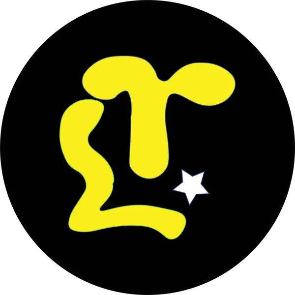 Логотип Жовтий Тов Літопис Монограма — стоковий вектор