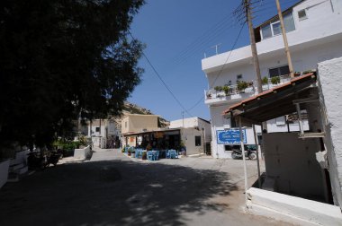 Yunanistan 'ın Matala kentinde sokak