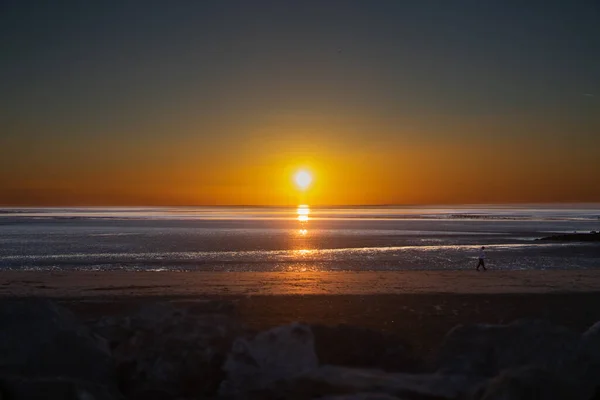 Paysage Marin Pittoresque Pendant Beau Coucher Soleil — Photo