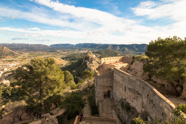 Spanya Nın Xativa Şehrinin Güzel Bir Manzarası — Stok fotoğraf