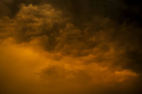 Beautiful Landscape View Cloudy Stormy Dusk Sky Sunset — Stock Photo, Image
