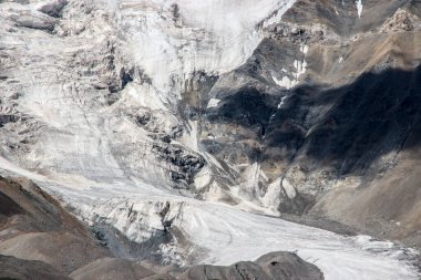 Karla kaplı Everest Dağı 'nın büyüleyici manzarası