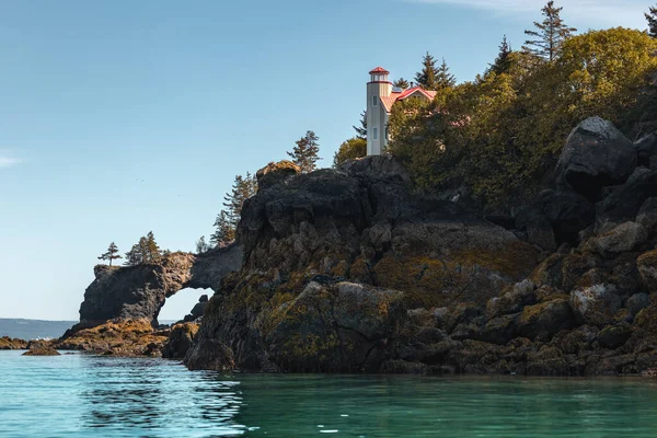 Beautiful View Cute House Island Sea View — Stock Photo, Image