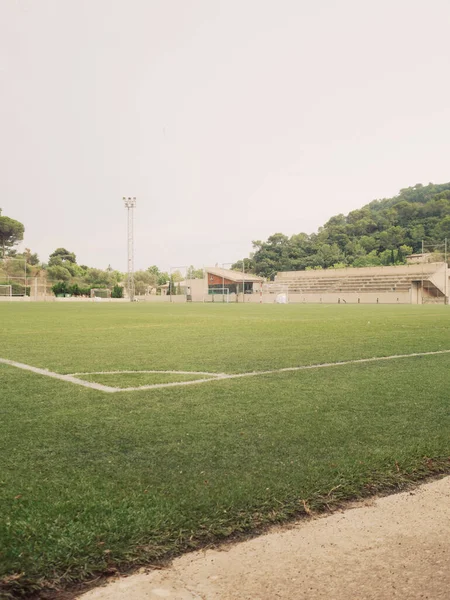 Terrain Football Près Ville Valledemossa — Photo