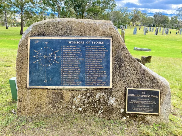 澳大利亚格伦 英尼斯的马丁斯观望石碑 — 图库照片