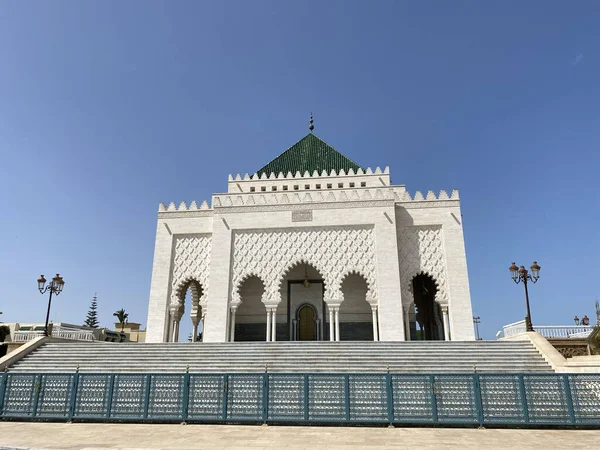 Mausoleum King Morocco Mohammed Rabat — Stock Photo, Image