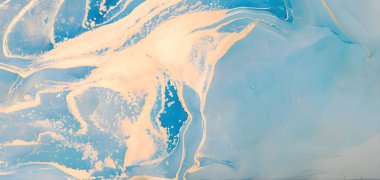 Altın rengi desenli lüks mavi mermer desen