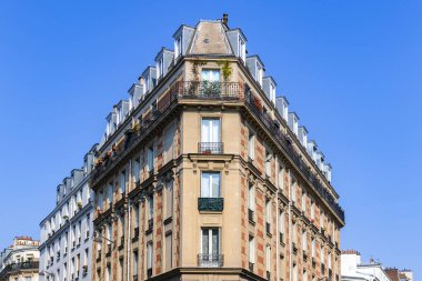 Paris, güzel bir bina, Beaumarchais Bulvarı 11. bölgede.